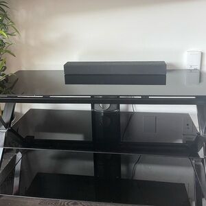 3 Tier Glass entertainment stand